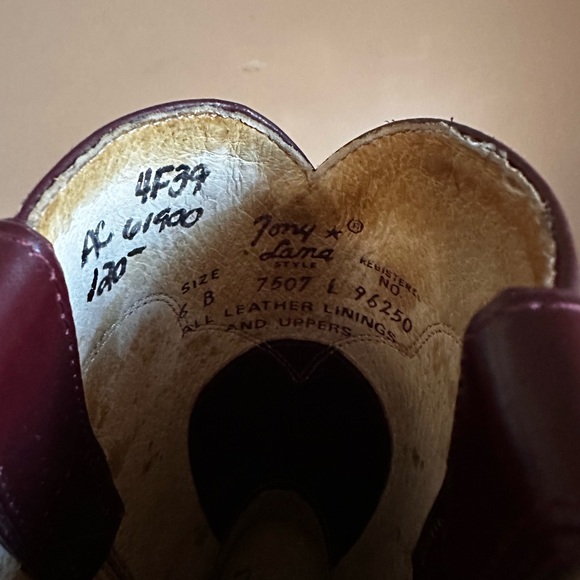 Tony Lama Roper Cowboy Boots - Picture 5 of 6